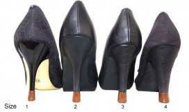 4 pairs - All sizes- Brown Heel tips